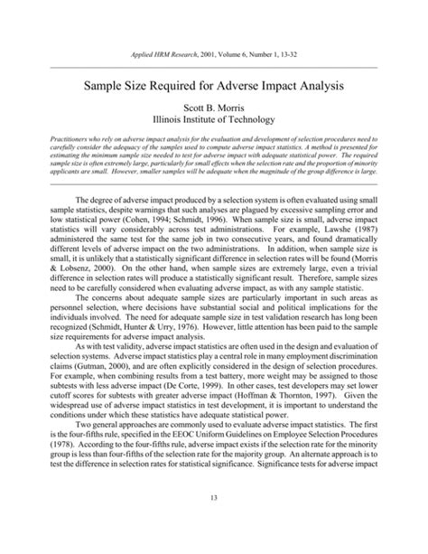 2sd test adverse impact large sample|adverse impact statistics.